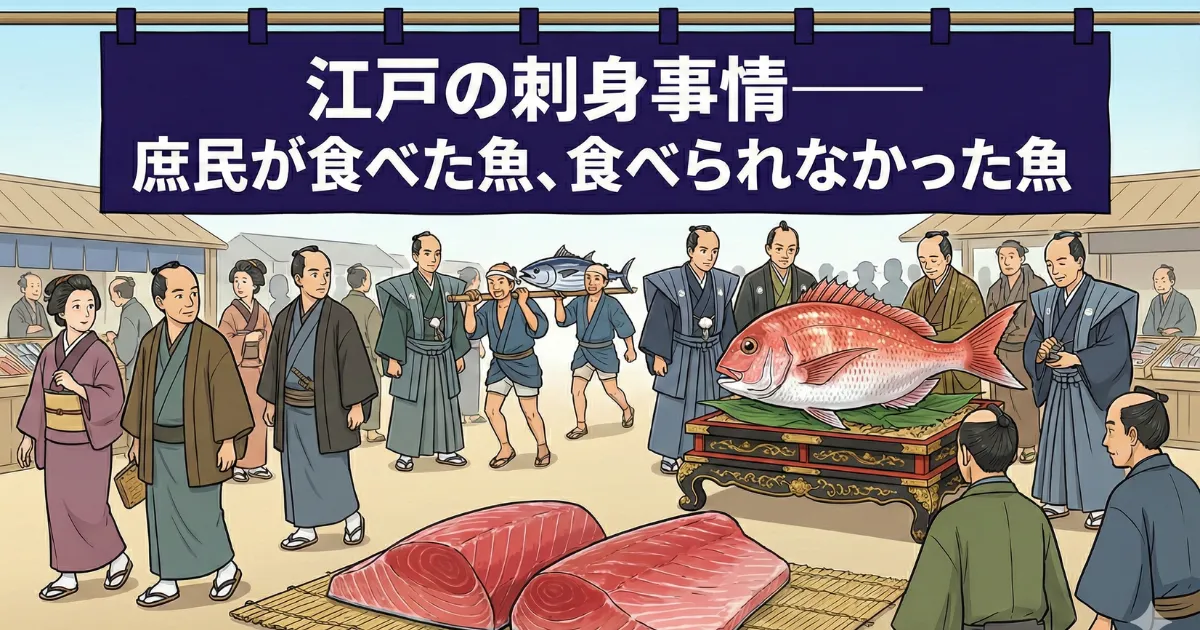 江戸の刺身事情——庶民が食べた魚、食べられなかった魚