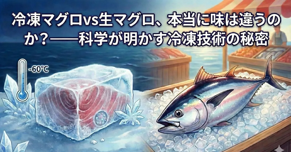 冷凍マグロvs生マグロ、本当に味は違うのか？——科学が明かす冷凍技術の秘密