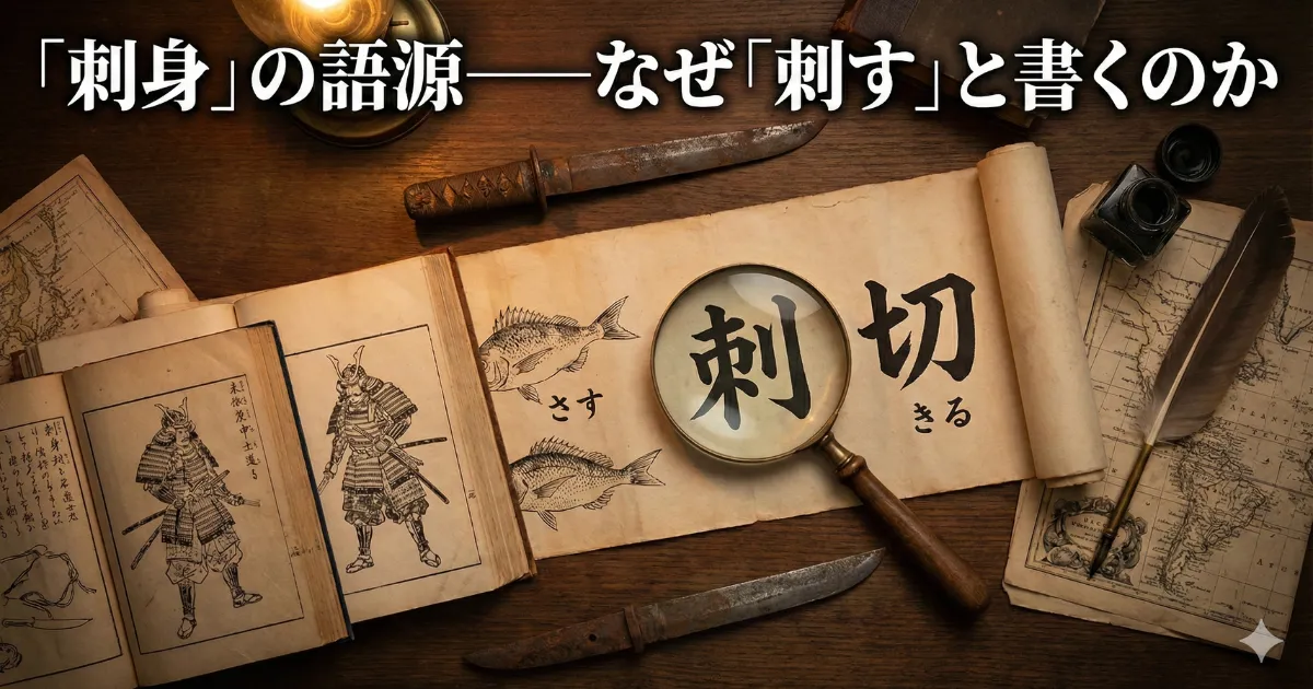 「刺身」の語源——なぜ「刺す」と書くのか