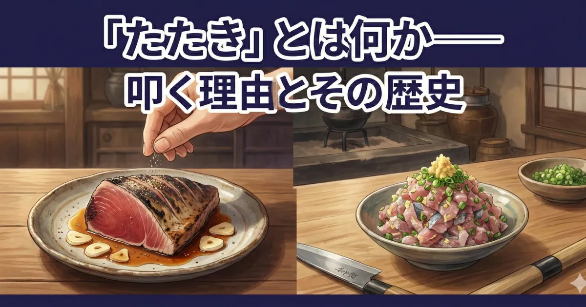 「たたき」とは何か——叩く理由とその歴史