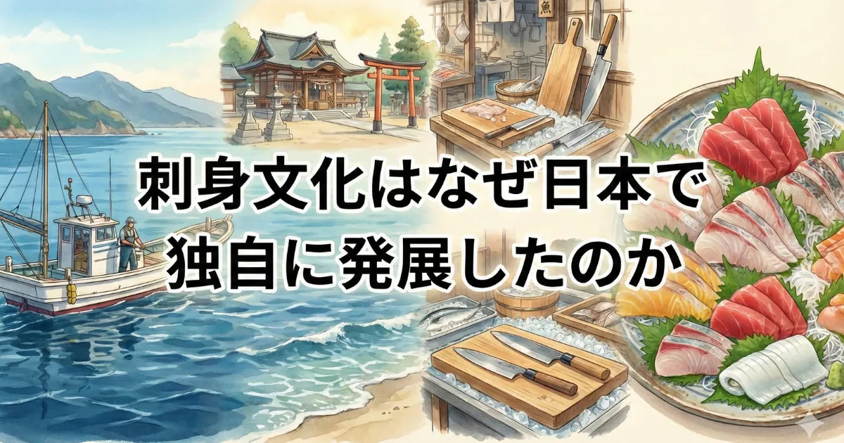 刺身文化はなぜ日本で独自に発展したのか——地理・宗教・技術が生んだ食の伝統